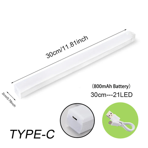 Motion Sensor Light Wireless LED Night Light Type C Rechargeable Light