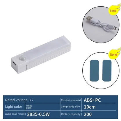 1PCS Human Ultra-thin Sensing Intelligent USB Charging Sensing Light