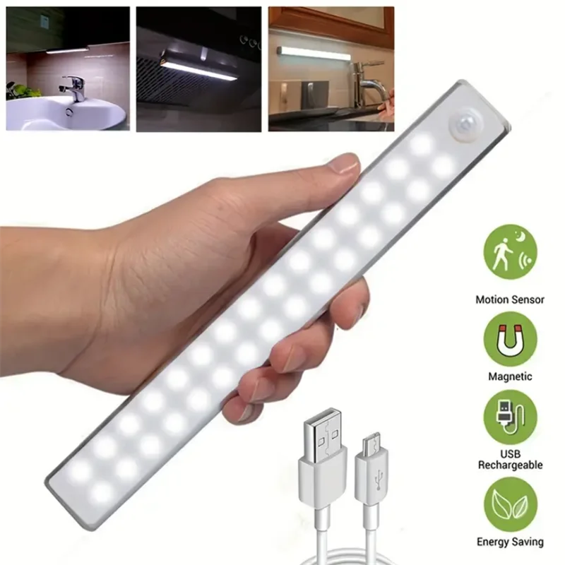 1PCS Human Ultra-thin Sensing Intelligent USB Charging Sensing Light