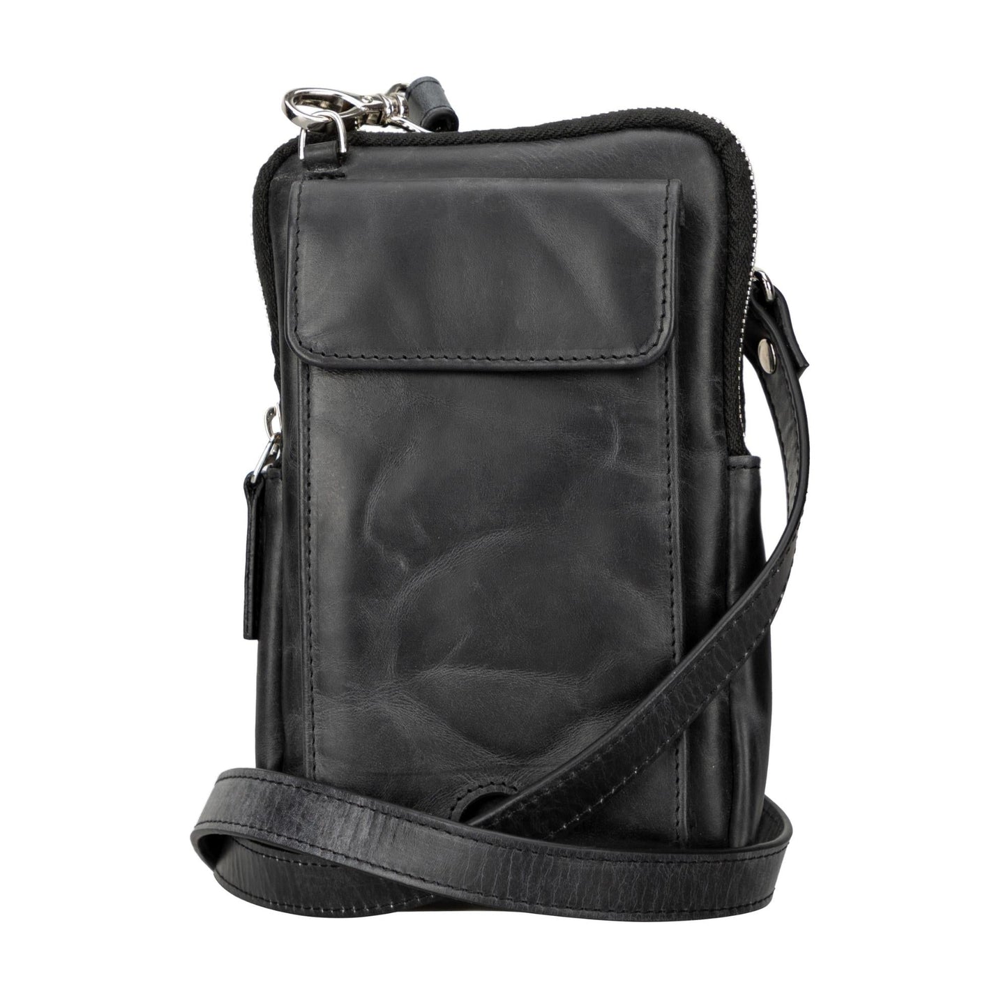 Niagara Leather Crossbody Phone Bag for Men