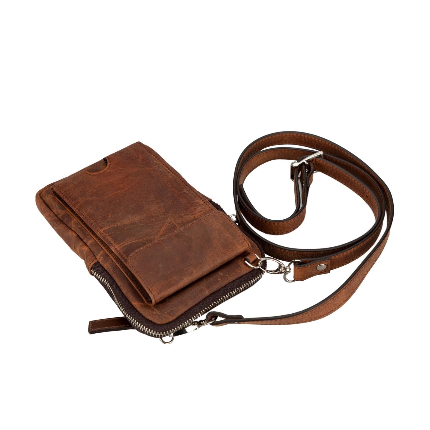 Niagara Leather Crossbody Phone Bag for Men