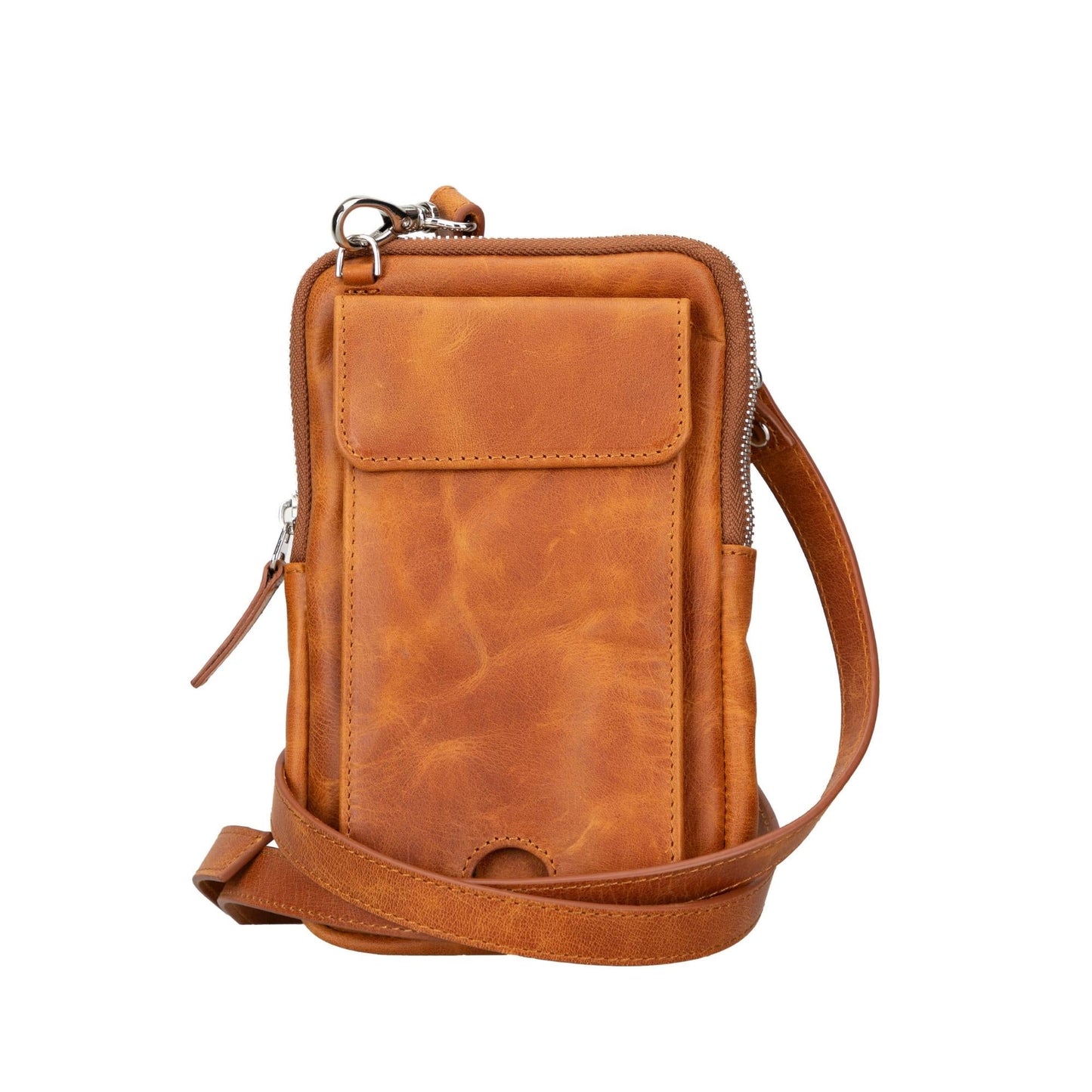 Niagara Leather Crossbody Phone Bag for Men